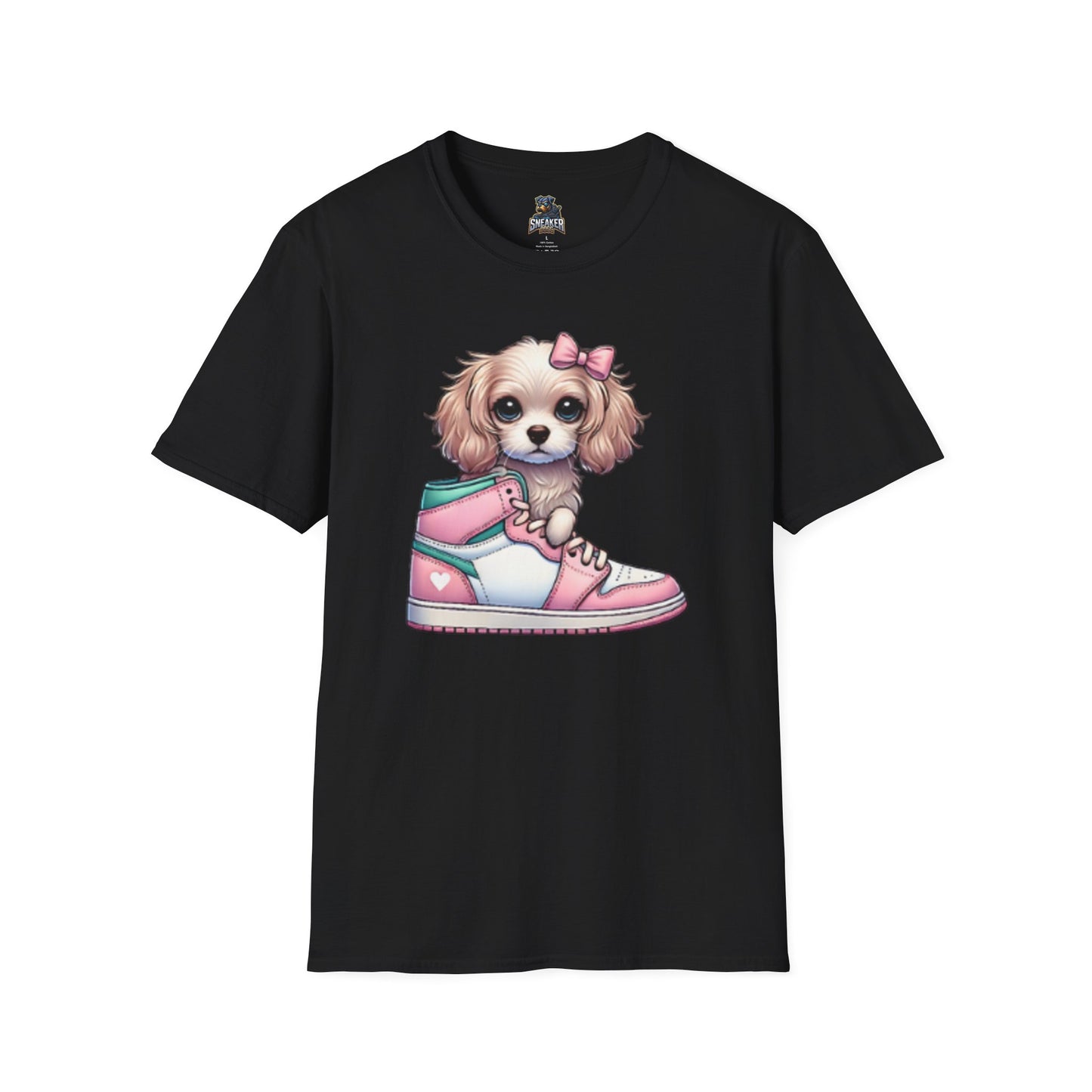 Sneaker Girls Cute Puppy Sneaker T-Shirt - Perfect Gift for Dog Lovers