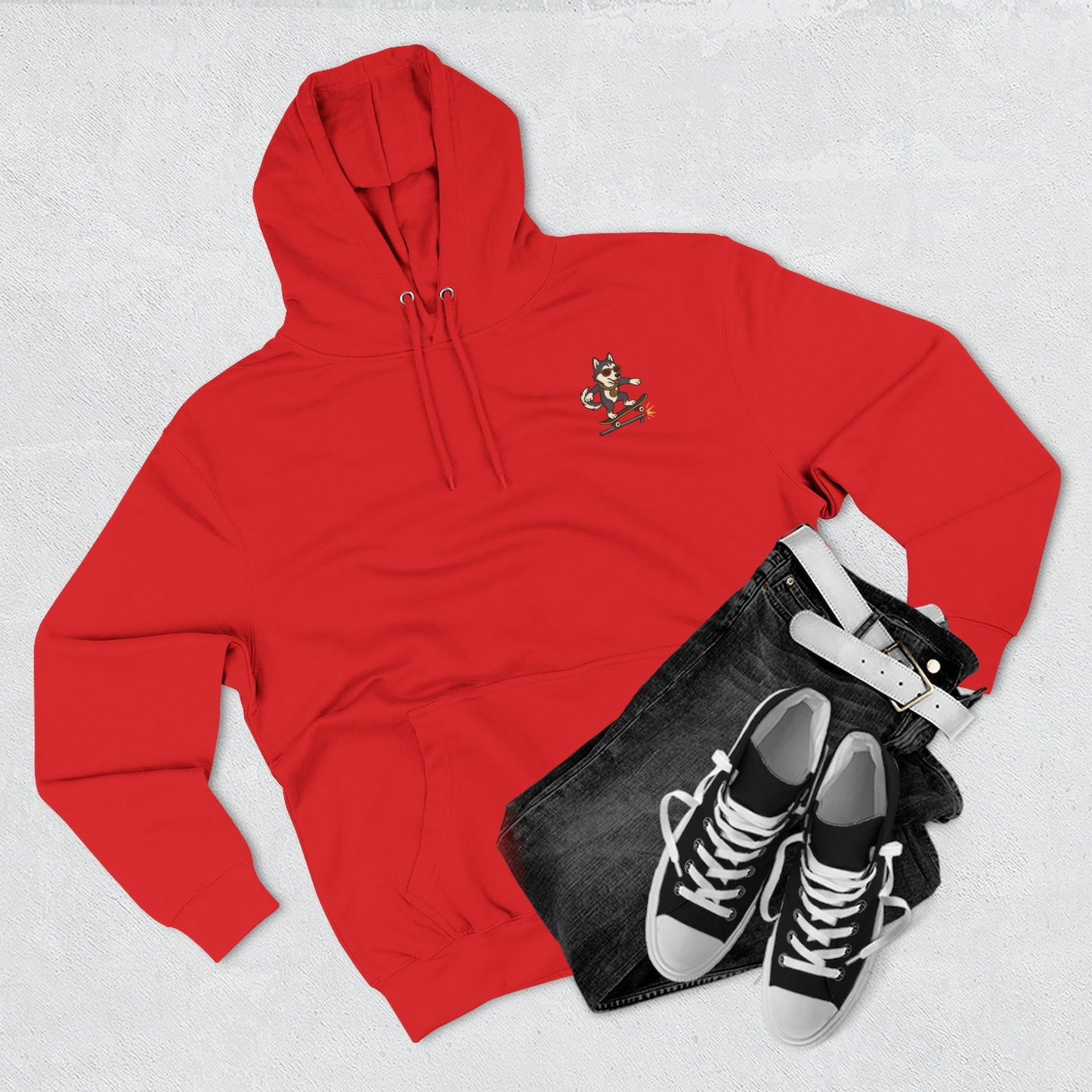 Just SkateDogg Fleece Hoodie — Three-Panel Skateboarding Hoodie