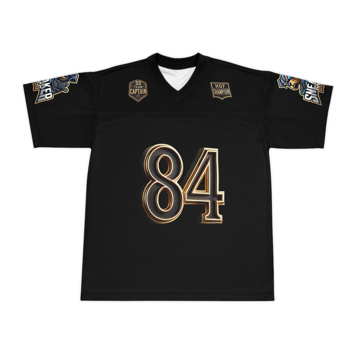 SneakerDogg Hall of Fame Football Jersey (Black)