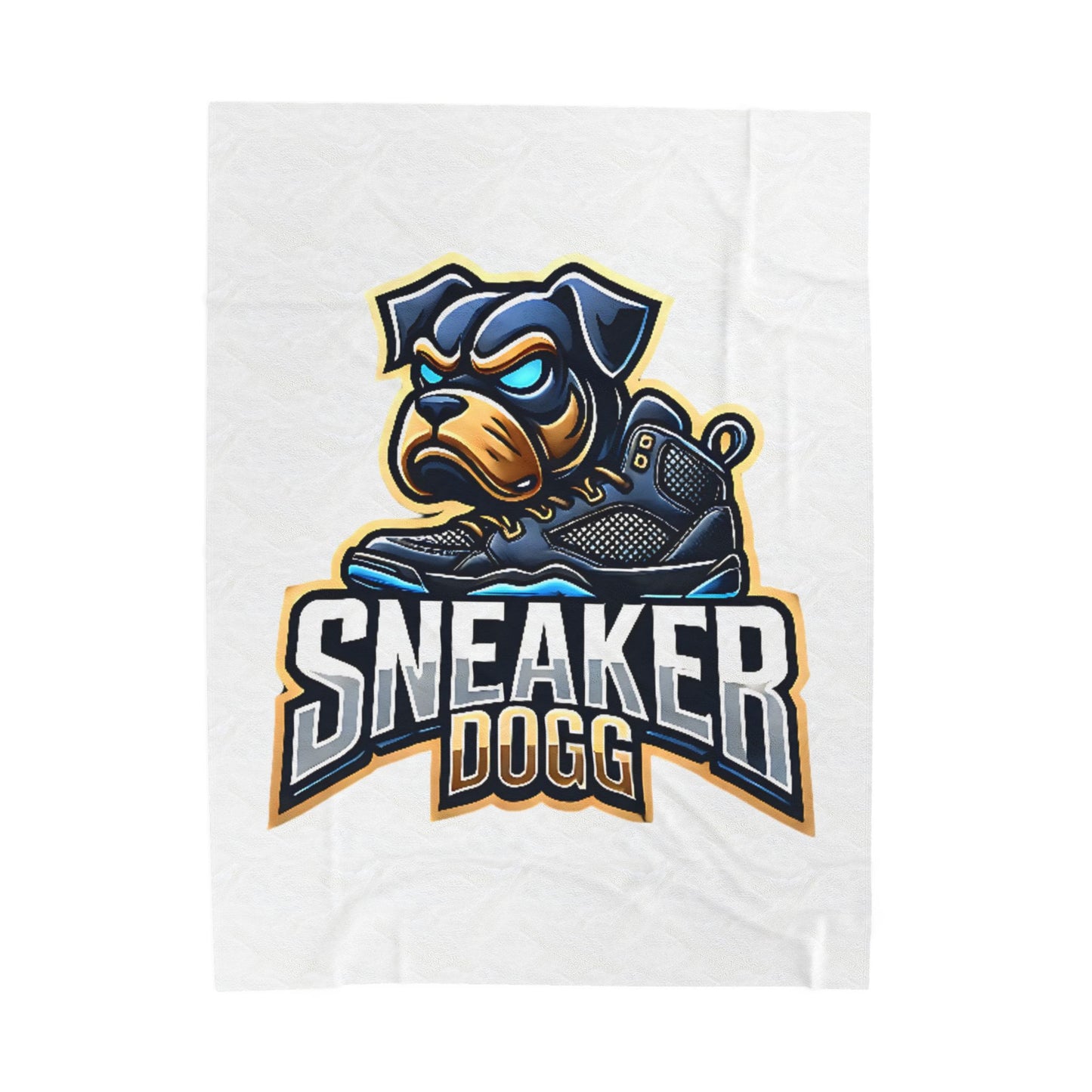 🐶 OG Sneakerdogg Plush Blanket – The Comfort. The Crown. 👑 (Velveteen Plush Blanket)