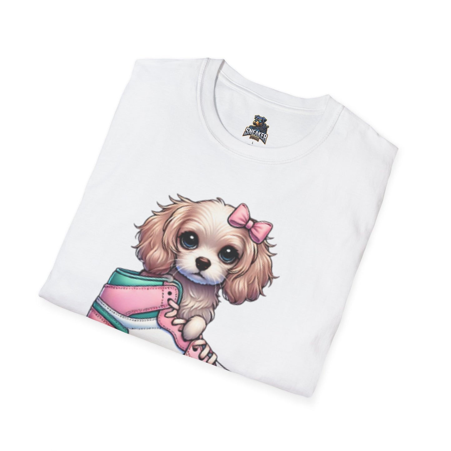 Sneaker Girls Cute Puppy Sneaker T-Shirt - Perfect Gift for Dog Lovers
