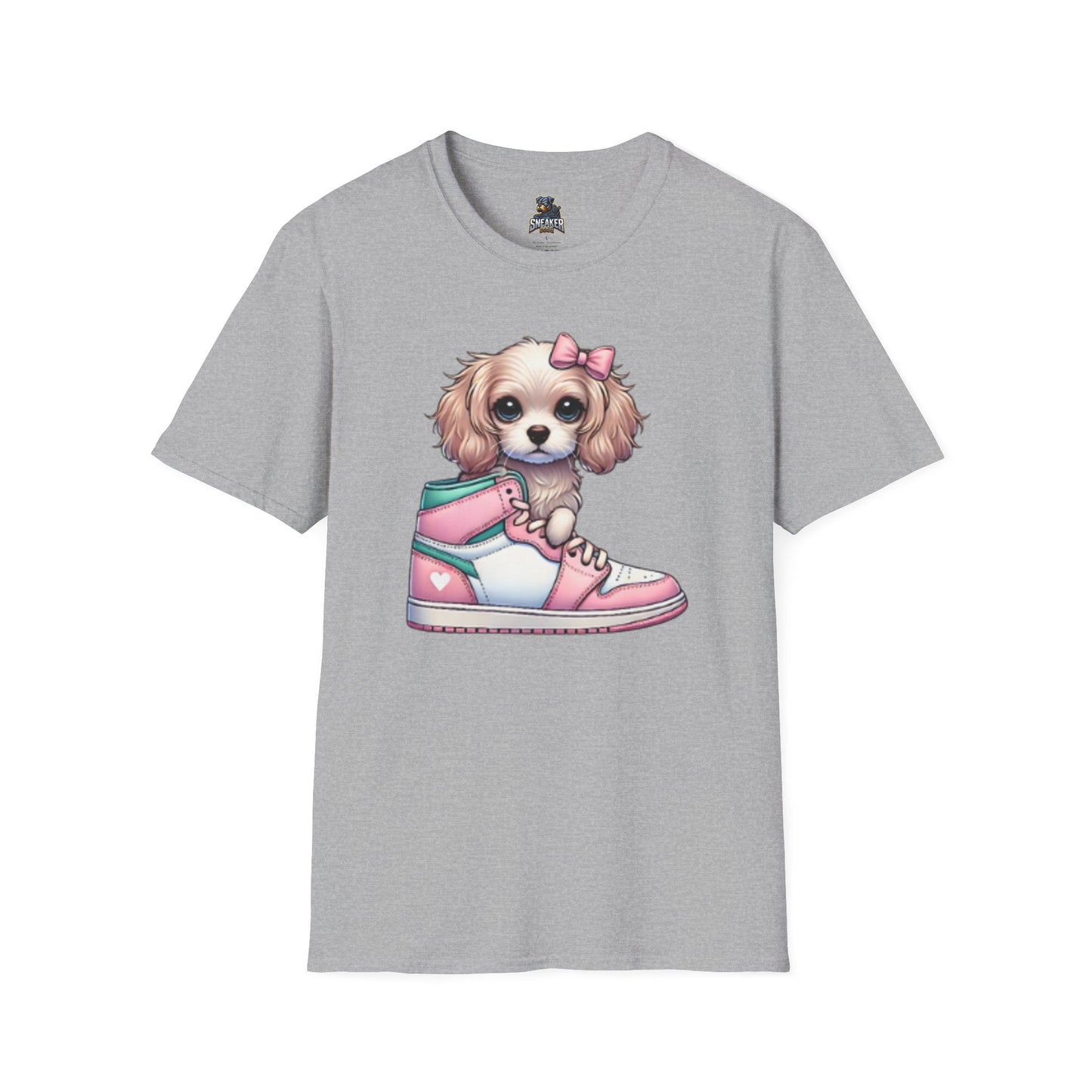 Sneaker Girls Cute Puppy Sneaker T-Shirt - Perfect Gift for Dog Lovers