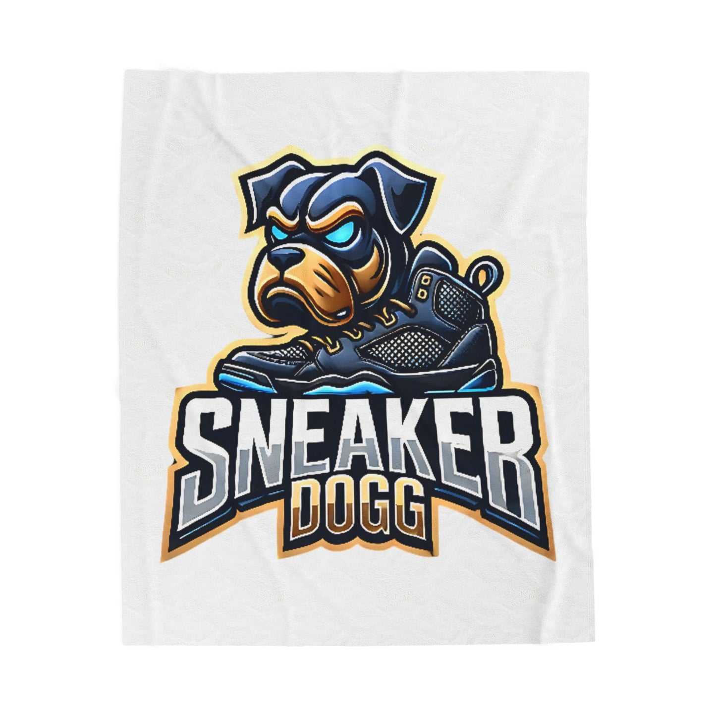 🐶 OG Sneakerdogg Plush Blanket – The Comfort. The Crown. 👑 (Velveteen Plush Blanket)