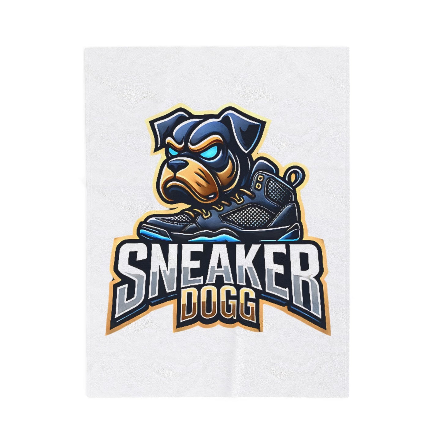 🐶 OG Sneakerdogg Plush Blanket – The Comfort. The Crown. 👑 (Velveteen Plush Blanket)