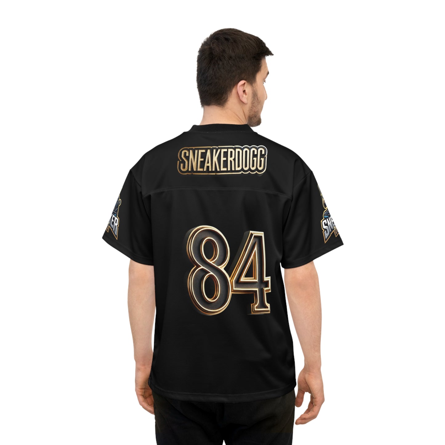 SneakerDogg Hall of Fame Football Jersey (Black)