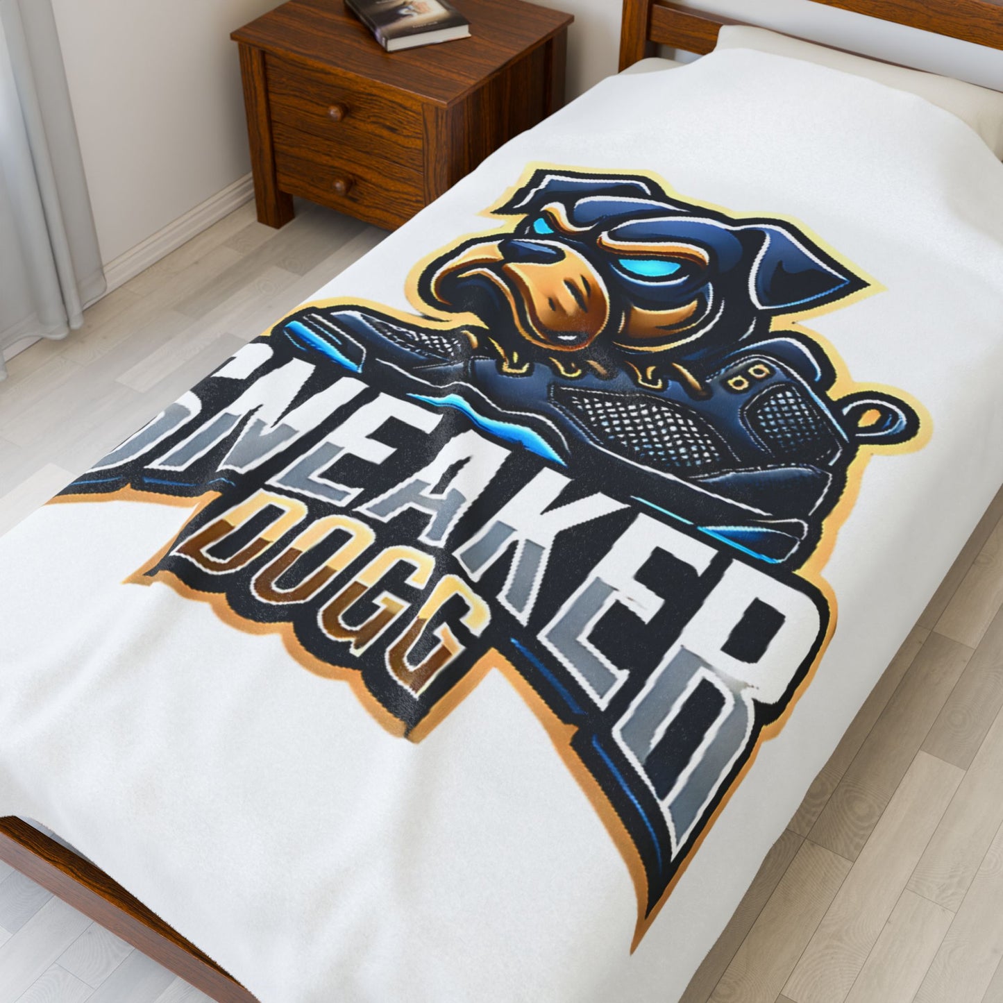 🐶 OG Sneakerdogg Plush Blanket – The Comfort. The Crown. 👑 (Velveteen Plush Blanket)