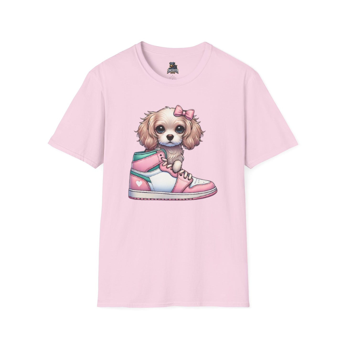 Sneaker Girls Cute Puppy Sneaker T-Shirt - Perfect Gift for Dog Lovers