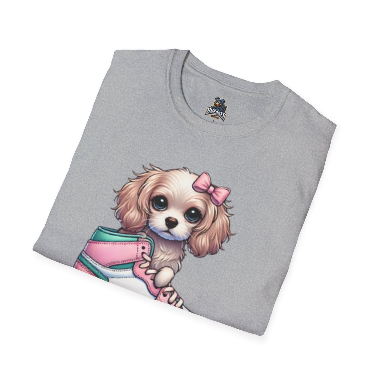 Sneaker Girls Cute Puppy Sneaker T-Shirt - Perfect Gift for Dog Lovers