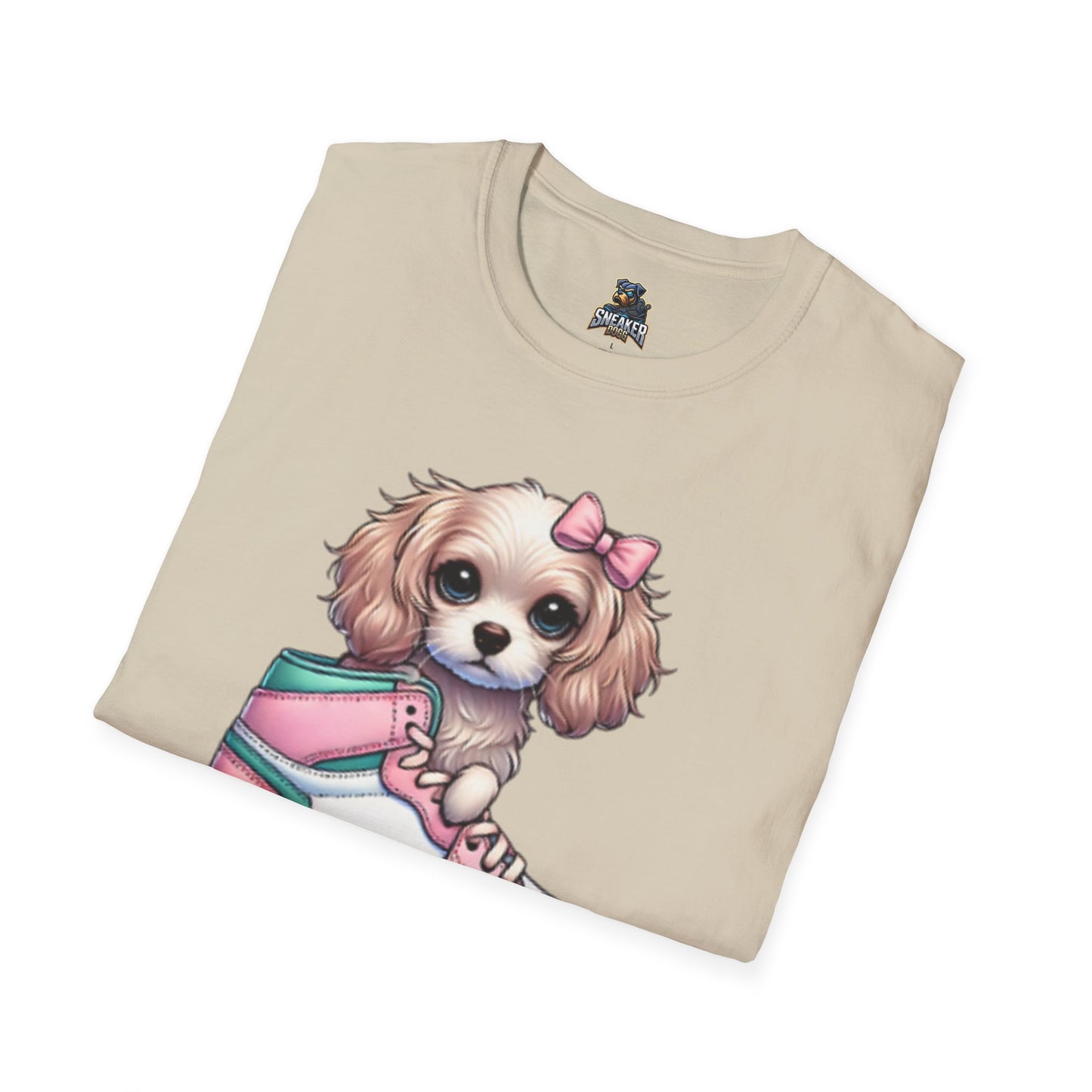 Sneaker Girls Cute Puppy Sneaker T-Shirt - Perfect Gift for Dog Lovers