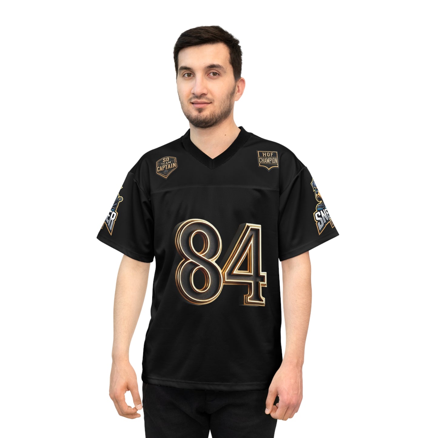 SneakerDogg Hall of Fame Football Jersey (Black)