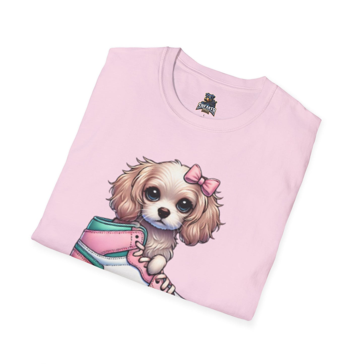 Sneaker Girls Cute Puppy Sneaker T-Shirt - Perfect Gift for Dog Lovers