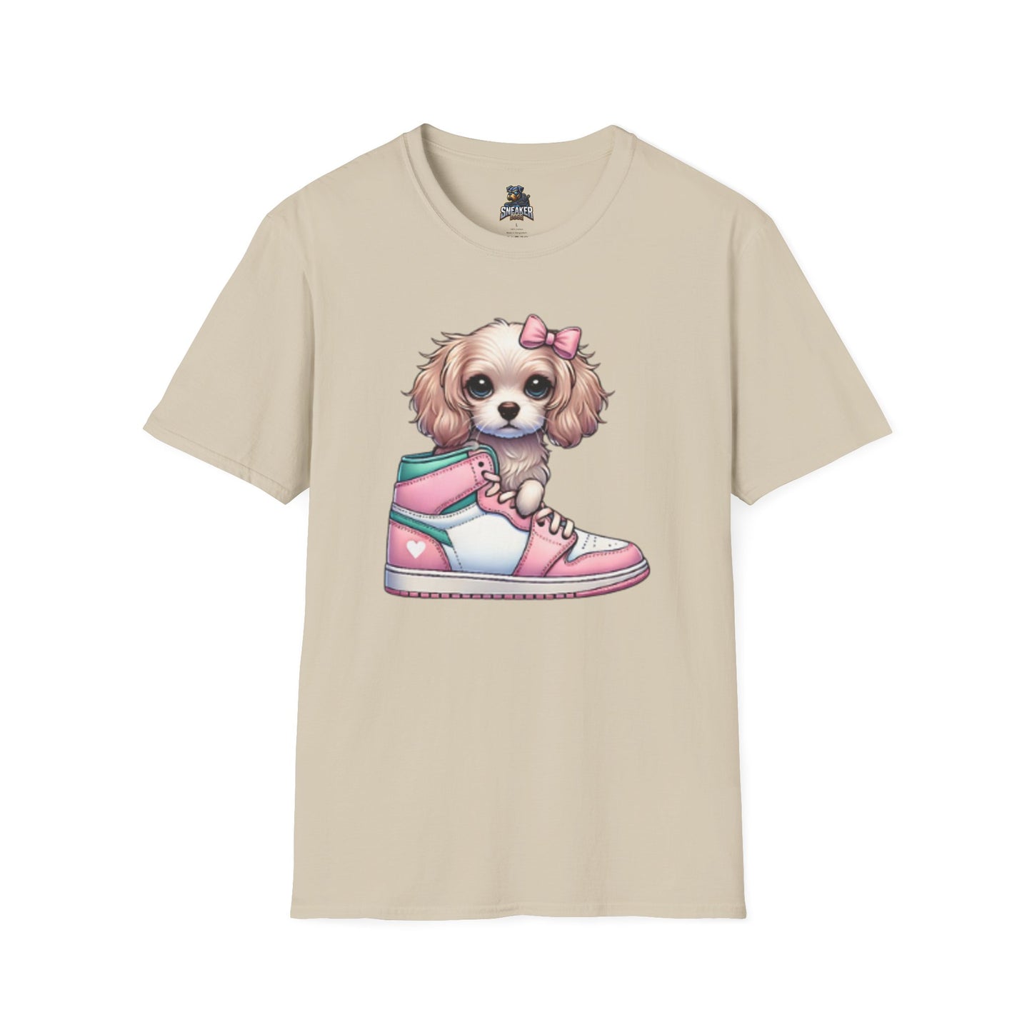 Sneaker Girls Cute Puppy Sneaker T-Shirt - Perfect Gift for Dog Lovers