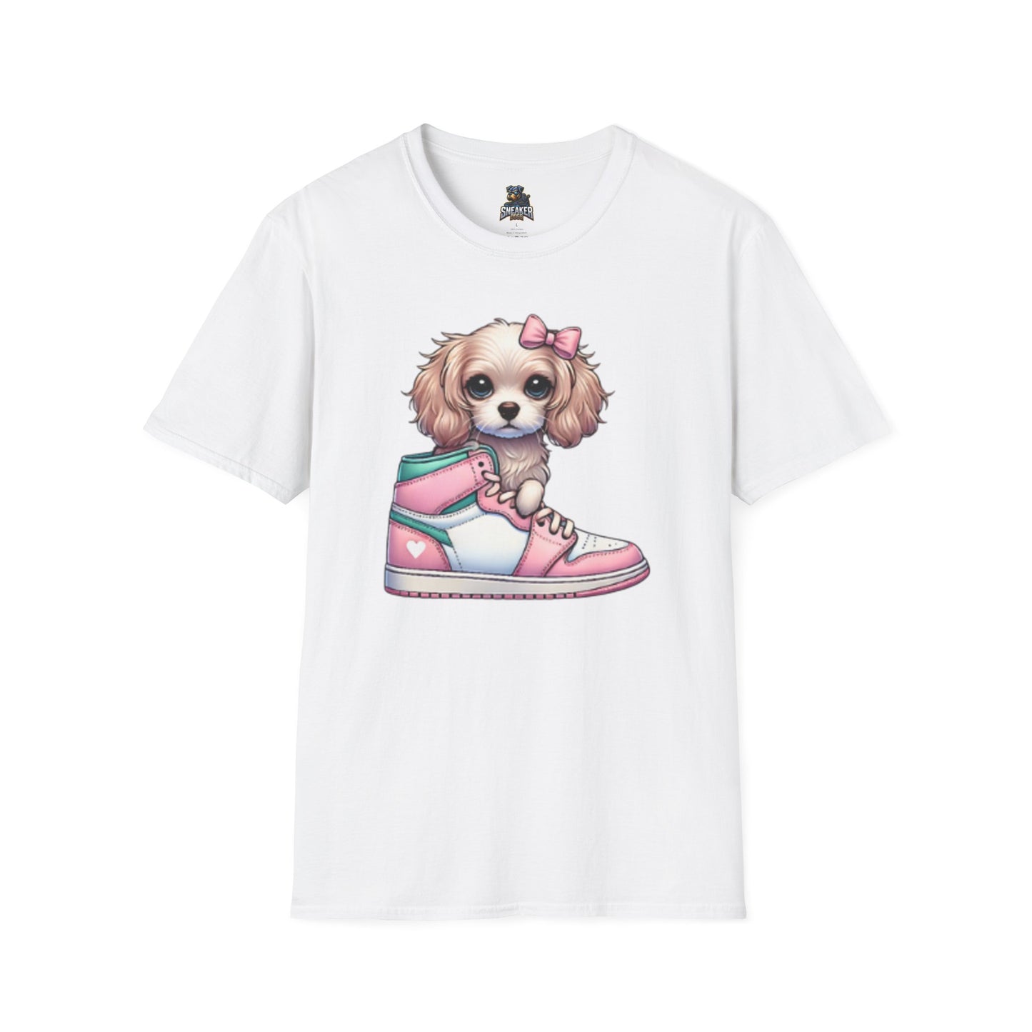 Sneaker Girls Cute Puppy Sneaker T-Shirt - Perfect Gift for Dog Lovers