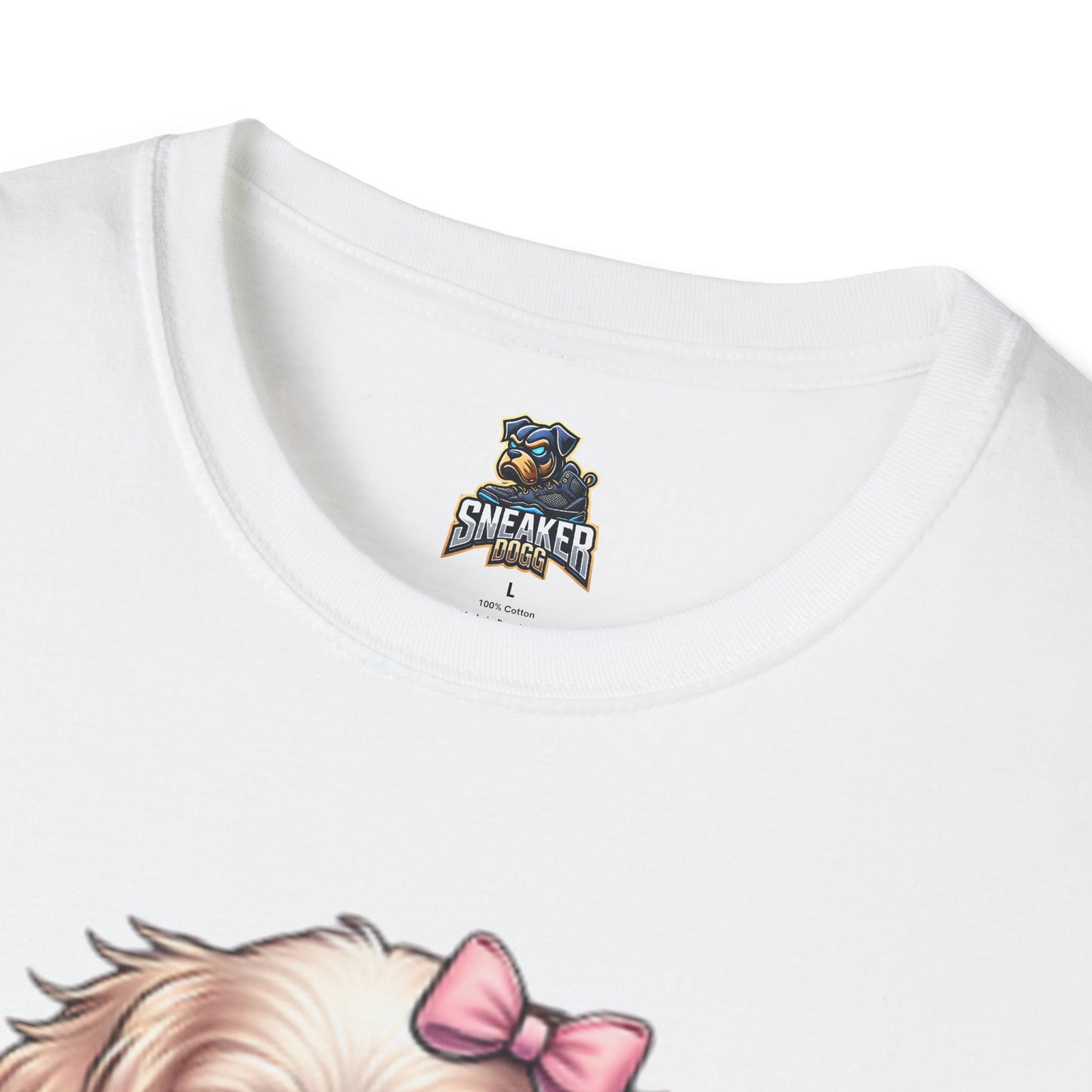 Sneaker Girls Cute Puppy Sneaker T-Shirt - Perfect Gift for Dog Lovers